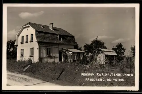 AK Friedberg /Ost-Stmk., Pension F. u. A. Kaltenbrunner