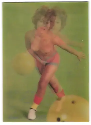 3D-AK Hübsche Frau in Sportbekleidung und nackter Form