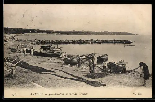 AK Antibes, Juan-les-Pins, le Port du Crouton
