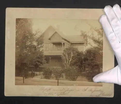 Fotografie Ansicht St. Augustin / FL, Wohnhaus in der Orange Street von Geo. Bruer