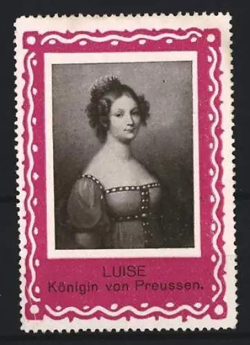Reklamemarke Luise Königin von Preussen, Porträt