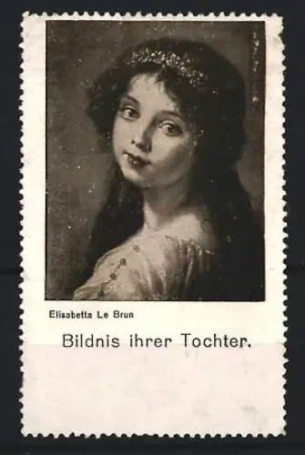 Reklamemarke Elisabetta Le Brun, Bildnis ihrer Tochter