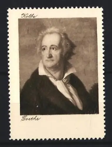 Reklamemarke Kolbe, Goethe im Porträt