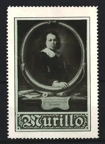 Reklamemarke Bartolomé Esteban Murillo im Porträt