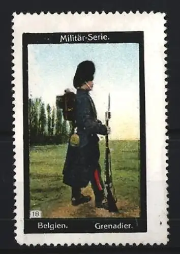 Reklamemarke Belgien, Militär-Serie, Grenadier