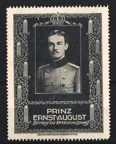 Reklamemarke Braunschweig, Prinz Ernst August