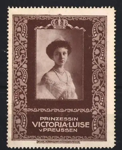 Reklamemarke Prinzessin Victoria Luise von Preussen, Krone