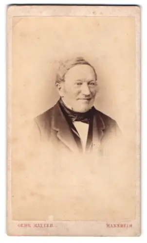 Fotografie Gebrüder Matter, Mannheim, Heidelbergerstrasse 30, Porträt von Peter Hagen