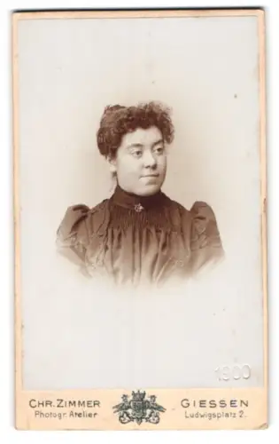 Fotografie Chr. Zimmer, Giessen, Ludwigsplatz 2, Porträt von Anna