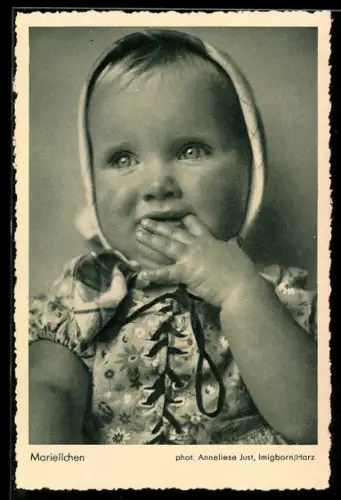 AK Portrait von Mariellchen, Fotoapparat von Photo-Porst