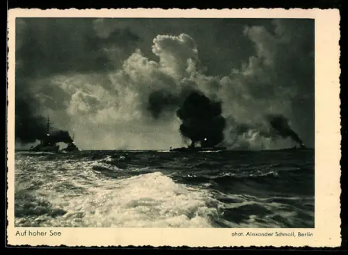 AK Schiffe auf hoher See, Fotoapparat Kodak-Tessar