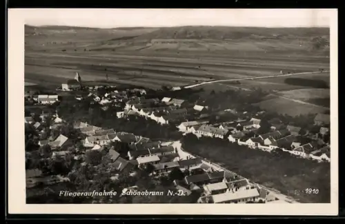 AK Schönabrunn /N.-D., Fliegeraufnahme