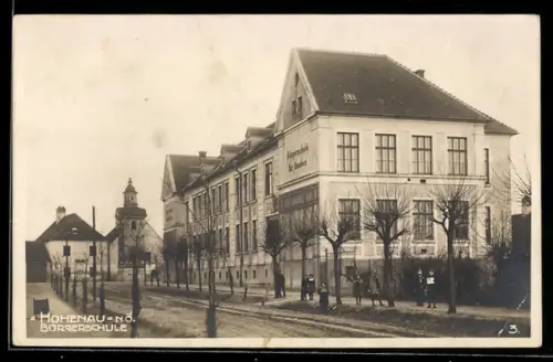 AK Hohenau /N.Ö., Bürgerschule für Knaben