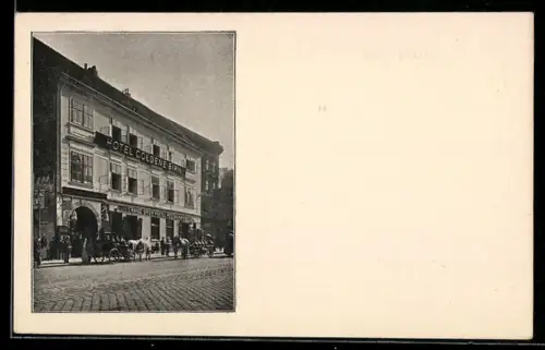 AK Wien, Hotel und Restaurant Goldene Birn, Inh. Franz Brey, Hauptstrasse 31