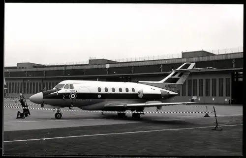 Fotografie Flughafen Berlin-Tempelhof, Flugzeug Hawker Siddeley Dominie T.1, Royal Air Force Kennung XS733