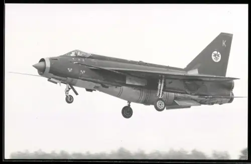 Fotografie Flugzeug English Electric Lightning, Jasta Kampfjet - Düsenjäger der Royal Air Force