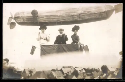 AK Hamm, Blick aus dem Zeppelin-Korb