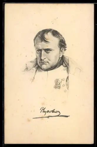 AK Napoleon, Portrait von Bonaparte