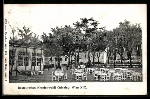 AK Wien, Grinzing, Restaurant Krapfenwaldl