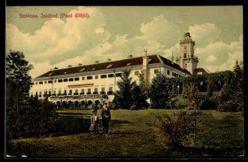 AK Jaidhof /Gföhl, Blick zum Schloss
