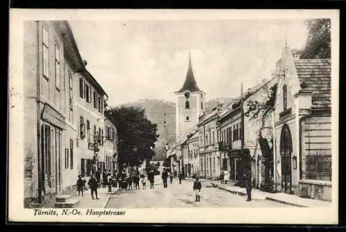 AK Türnitz /N.-Oe., Partie in der Hauptstrasse