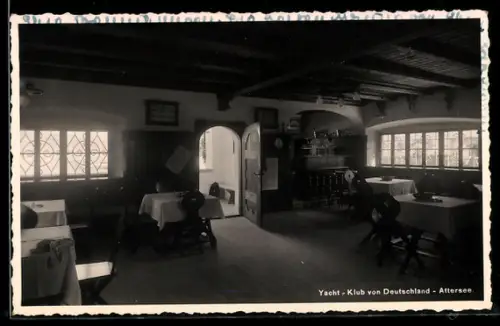 AK Attersee, Yacht-Klub von Deutschland, Innenansicht