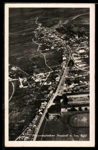 AK Neusiedl a. See, Teilansicht, Fliegeraufnahme