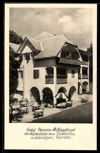 AK Ledenitzen /Kärnten, Hotel Pension Mittagskogel am Aichwaldsee