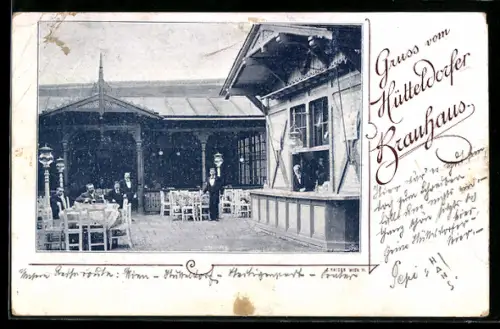 AK Hütteldorf, Gasthaus Hütteldorfer Brauhaus