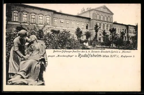 AK Rudofsheim-Wien, K. k. Kaiserin Elisabeth-Spital, Huglgasse 3, Bettina-Stiftungs-Pavillon