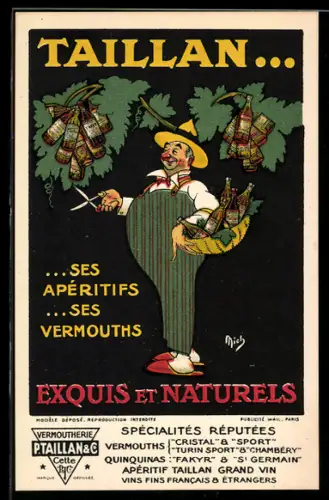 AK Reklame Taillan, Exquis et Naturels