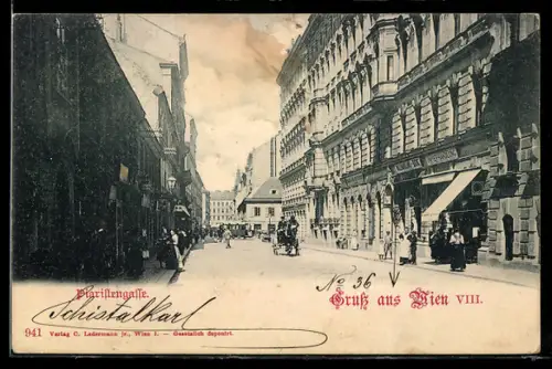 AK Wien, Papierhandlung in der Piaristengasse