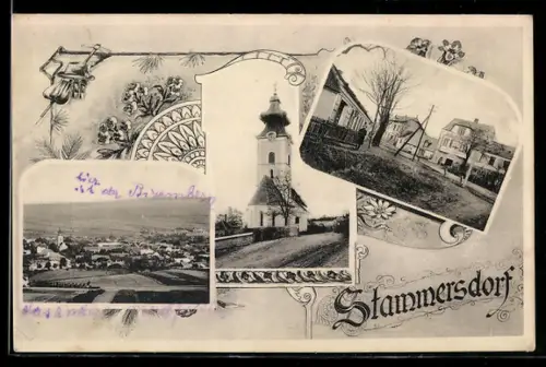 AK Wien-Stammersdorf, drei Motive