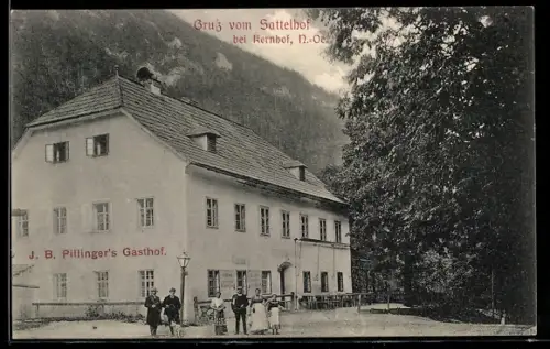 AK Kernhof /N.-Oe., Gasthof Sattelhof von J. B. Pillinger