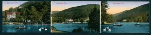 Klapp-AK Bad Lauterberg i. H., Hotel WIesenbeker Teich, Inh. H. Neye Wwe., Verschiedene Partien am Wiesenbeker Teich