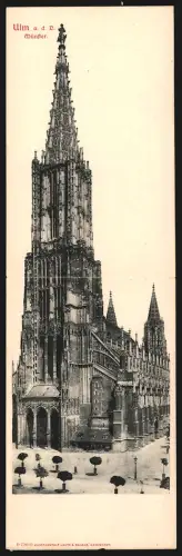 Klapp-AK Ulm, Strassenpartie am Münster