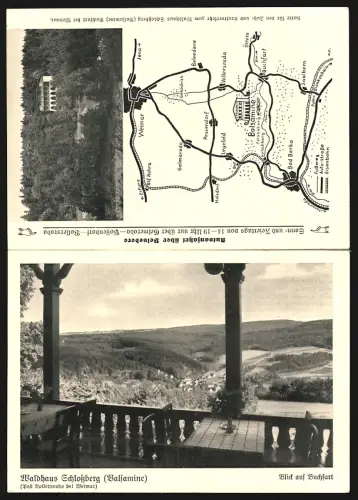 Klapp-AK Vollersroda /Weimar-Land, Gasthof Waldhaus Schlossberg