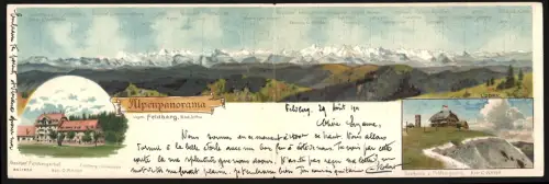 Klapp-AK Feldberg / Schwarzwald, Gasthof Feldbergerhof, Gasthaus z. Feldbergturm, Bes. C. Mayer