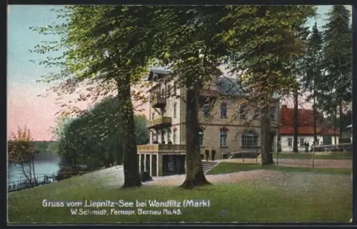 AK Wandlitz / Mark, Gasthaus am Liepnitz-See