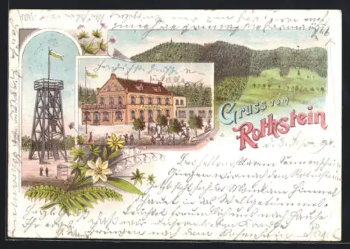 Lithographie Rothstein, Restaurant und Aussichtsturm