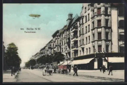 AK Berlin-Moabit, Restaurant Max Giese in der Turmstrasse