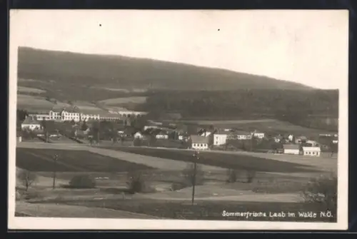 AK Laab im Walde, Ortsansicht mit Umgebung aus der Vogelschau