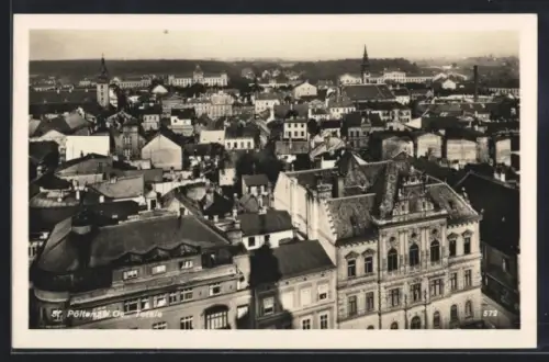 AK St. Pölten i. N. Oe., Totale, Ortsansicht