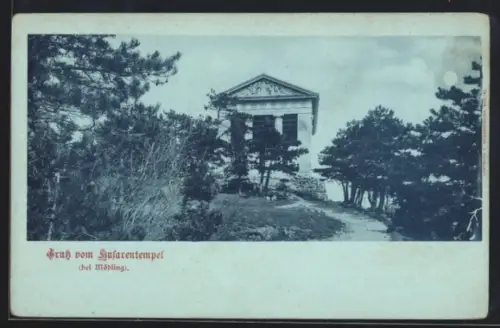 Mondschein-AK Mödling, Der Husarentempel