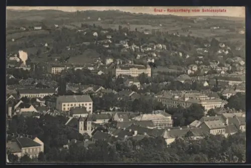 AK Graz, Ruckerlberg vom Schlossplatz