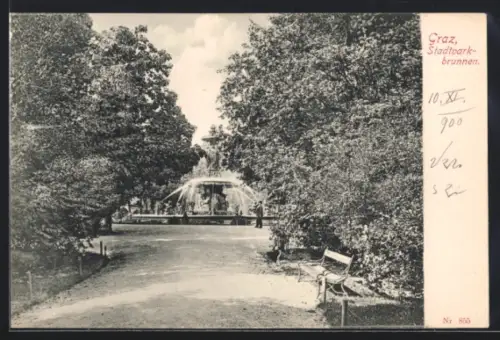 AK Graz, Der Stadtparkbrunnen