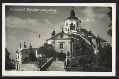 AK Eisenstadt /Bgld., Blick zur Kalvarienbergkirche