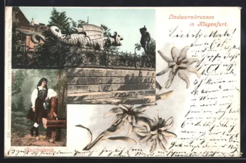 AK Klagenfurt, Der Lindwurmbrunnen