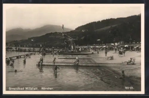 AK Millstatt /Kärnten, Im Strandbad