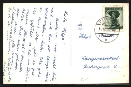 AK Röschitz bei Eggenburg, Panorama mit Kirche